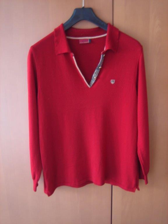 Heerlijk warme diep rode polo-trui BASLER 42 snazzeys, Ophalen of Verzenden, Zo goed als nieuw, Rood, Basler