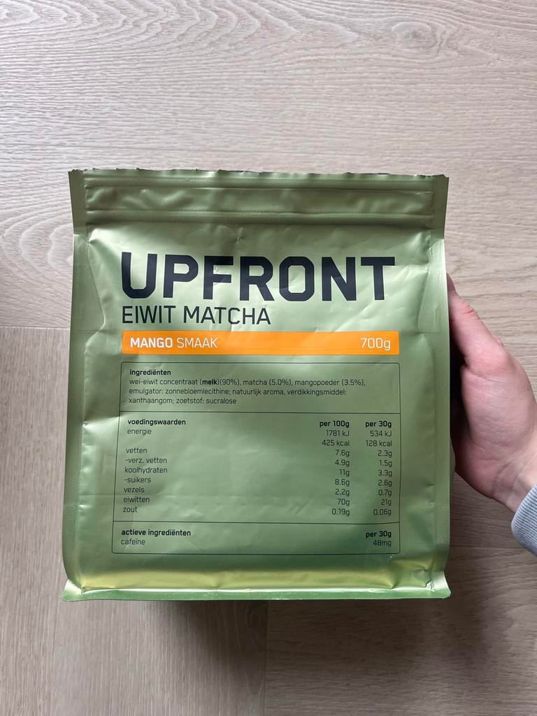 Upfront Eiwit Matcha – Mango, Ophalen of Verzenden, Zo goed als nieuw, Overige typen