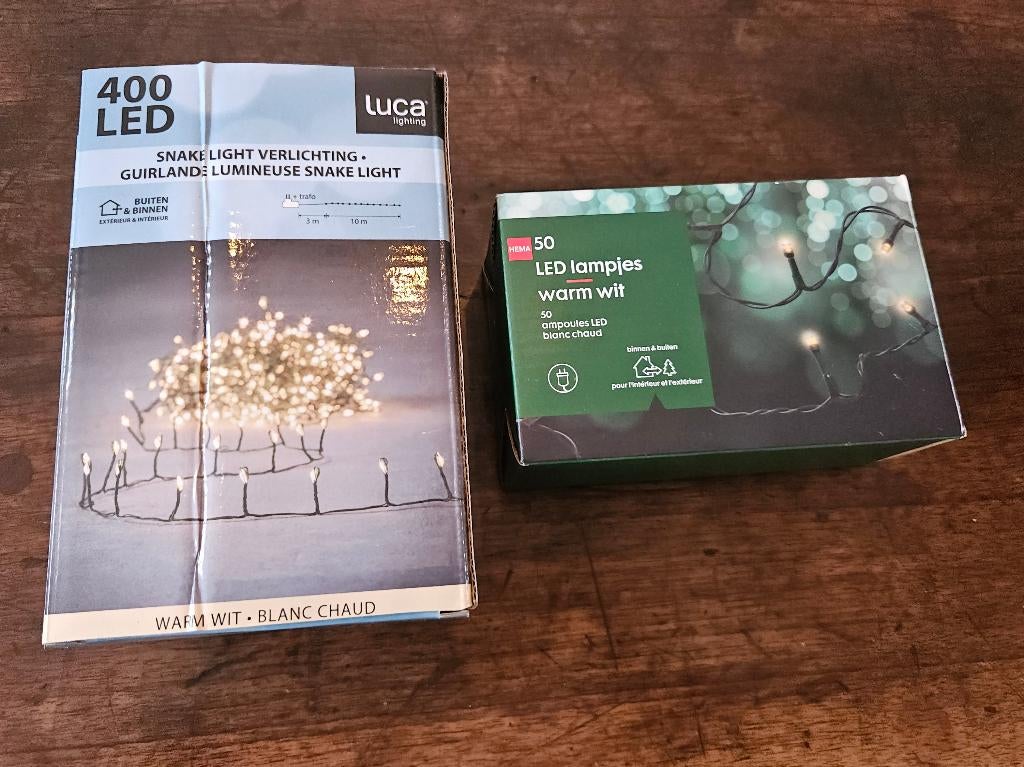 Kerstverlichting 2 sets, Ophalen of Verzenden, Zo goed als nieuw