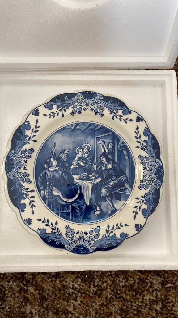 Wandbord Regina Holland, Delfts blauw, nummer 430, Ophalen