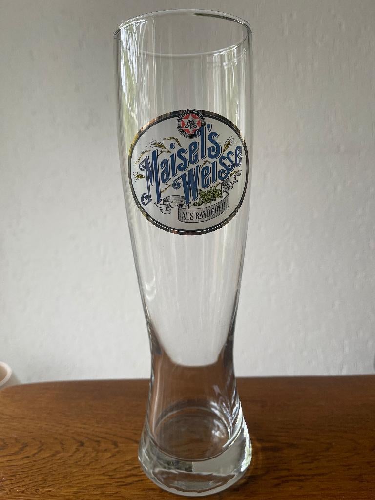 Bierglas "Maisel's Weisse" uit 'Bayreuth' Nieuw, Ophalen of Verzenden, Nieuw, Glas of Glazen, Overige merken