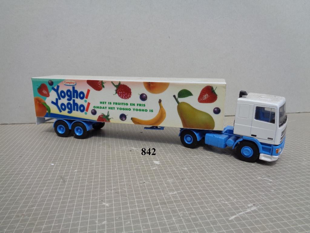lion daf 95 met yogho yogho trailer, Hobby en Vrije tijd, Modelauto's | 1:50, Ophalen of Verzenden, Nieuw, Bus of Vrachtwagen