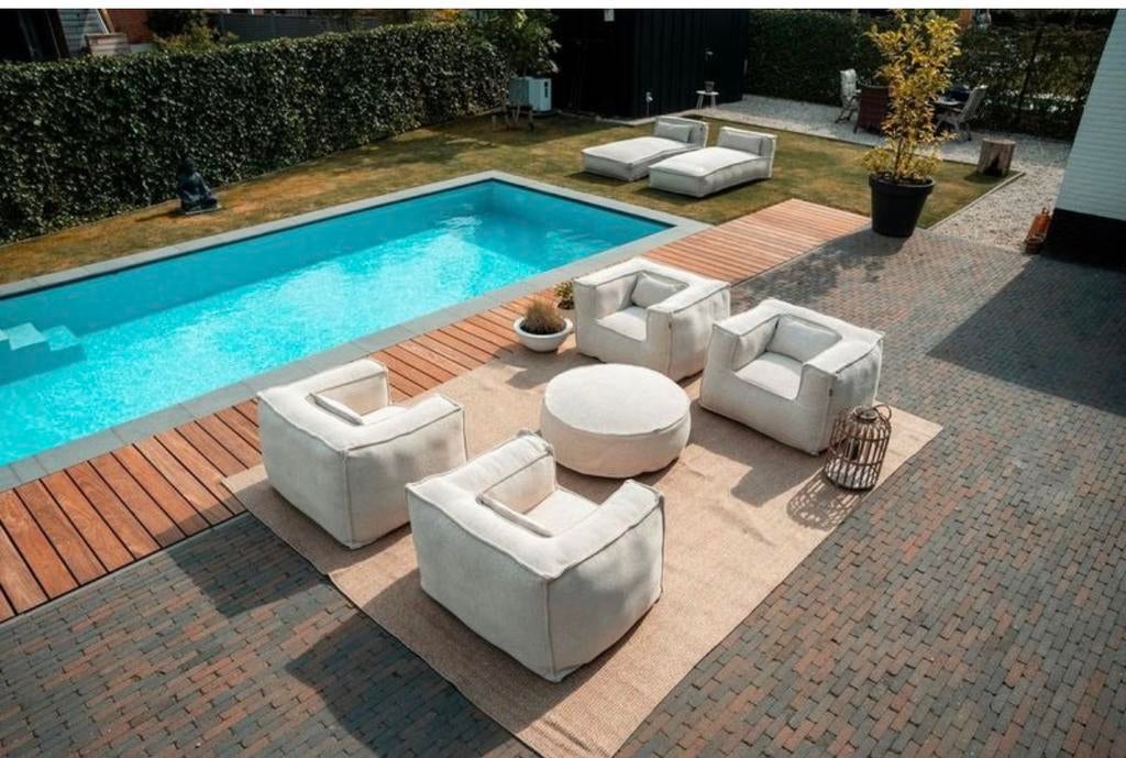 Maya living luxe lounge set hoge korting nu € 2250, Ophalen, Bijzettafel, Nieuw, Loungeset