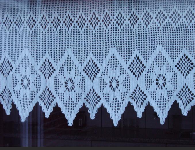 haken haakpatroon punt gordijnen VARIA  ALLERLEI, Crème, 200 cm of meer, Ophalen of Verzenden, Zo goed als nieuw