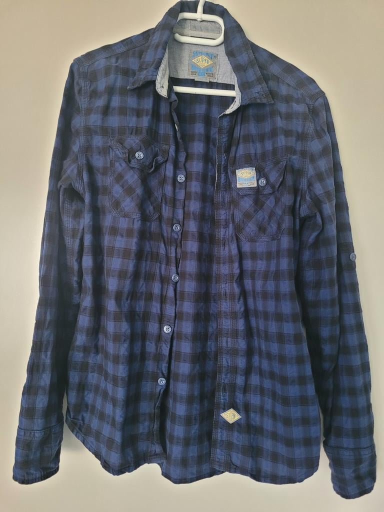 Superdry blouse dames maat M, Kleding | Dames, Blouses en Tunieken, Superdry, Ophalen of Verzenden, Maat 42/44 (L), Blauw