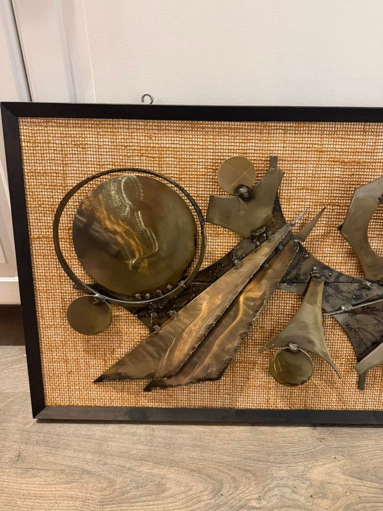 UNIEK Vintage Brutalist Henrik Horst Wall Panel Wall Object, Ophalen of Verzenden