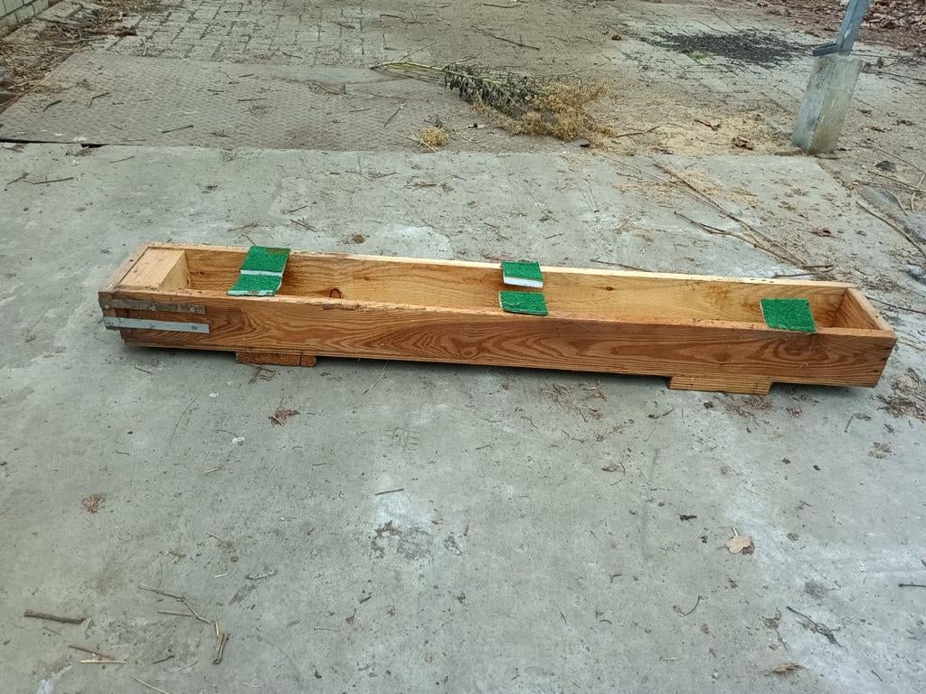 Houten Glaskisten - 141,5 x 20 x 14 cm - Veelzijdig!, Tuin en Terras, Bielzen en Borders, Ophalen