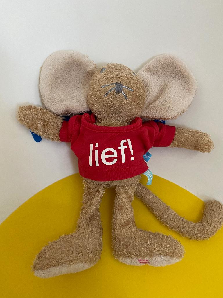 4101 Lief! Lief lfiestyle muis met rood truitje, Ophalen of Verzenden, Zo goed als nieuw, Overige typen