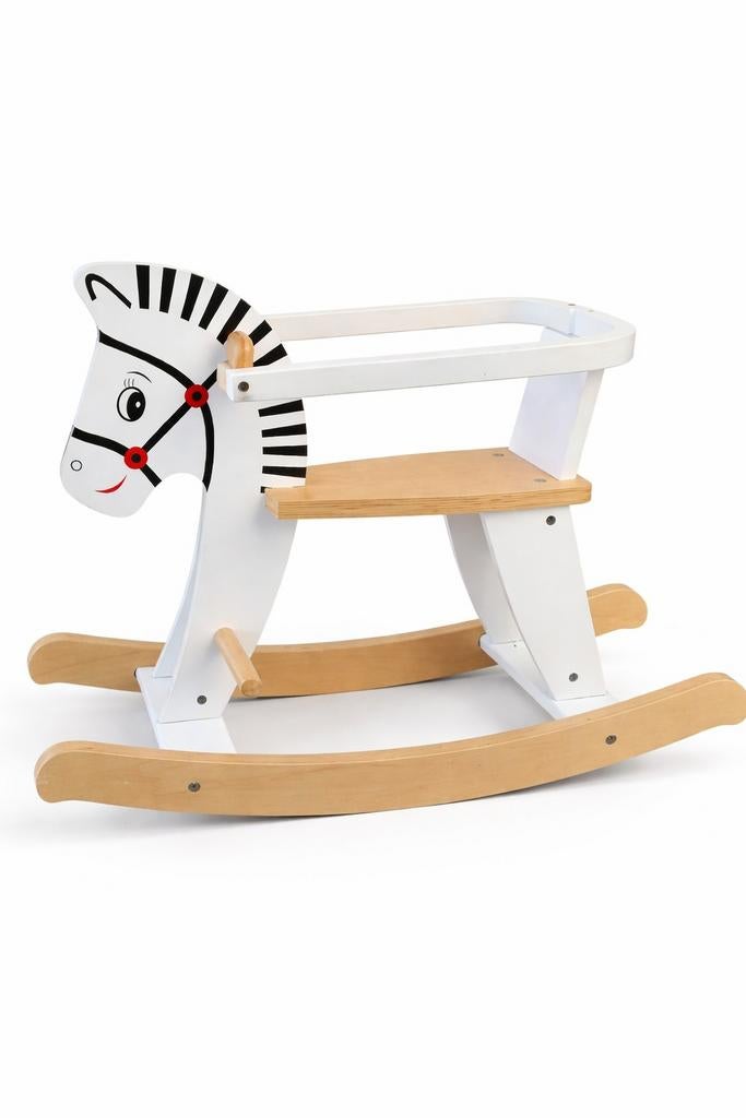 Houten Schommelpaard Zebra, Ophalen of Verzenden, Zo goed als nieuw