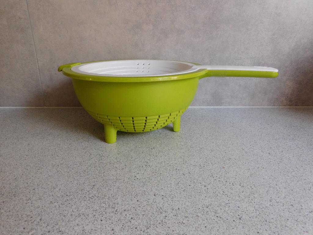 Tupperware Duo Vergiet Lime Wit, Huis en Inrichting, Keuken | Tupperware, Ophalen of Verzenden, Zo goed als nieuw, Wit, Overige typen