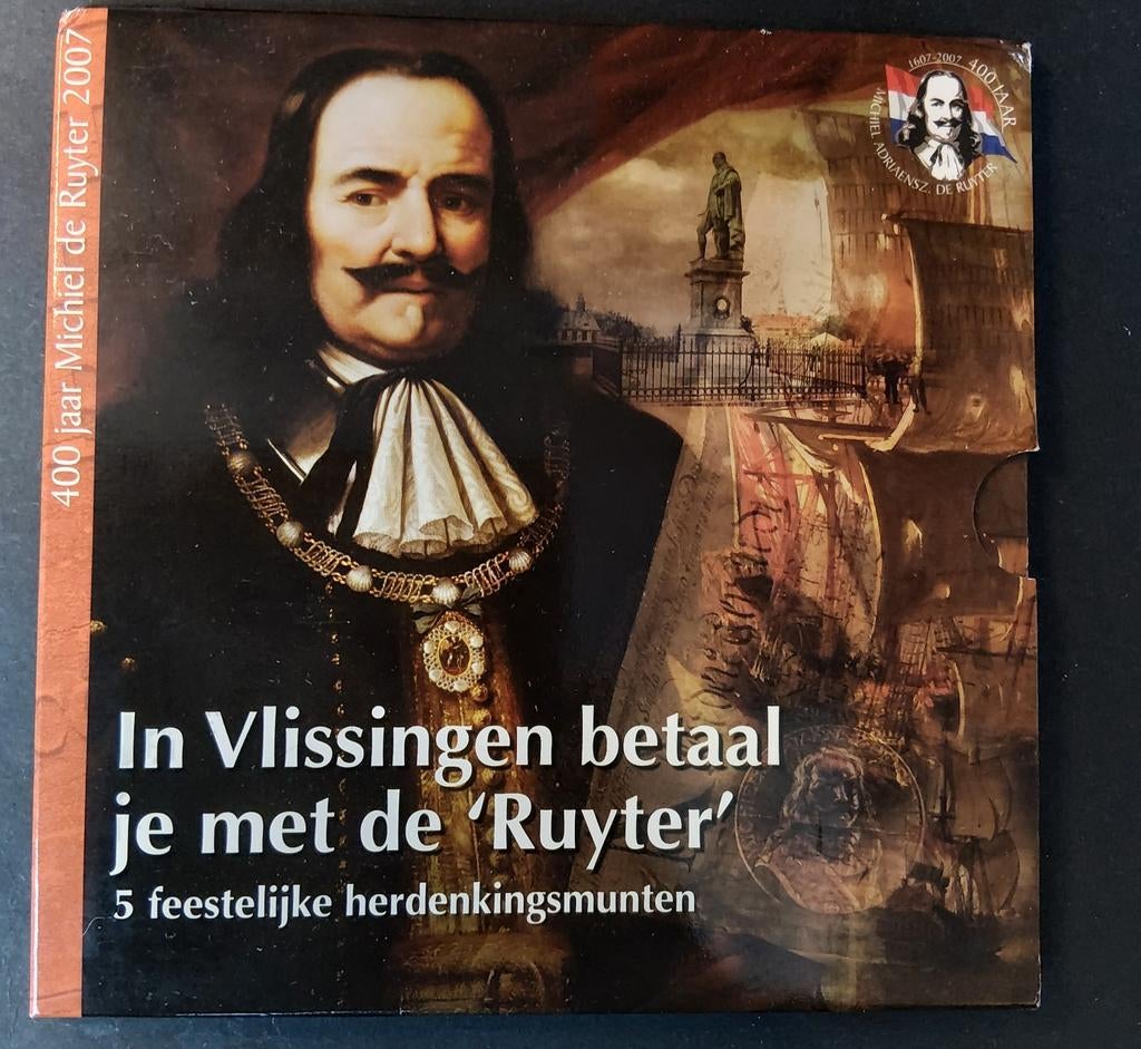 Munt set 2007 In Vlissingen betaal je met de "RUYTER", Postzegels en Munten, Munten | Nederland, Verzenden, Koningin Beatrix, Overige waardes