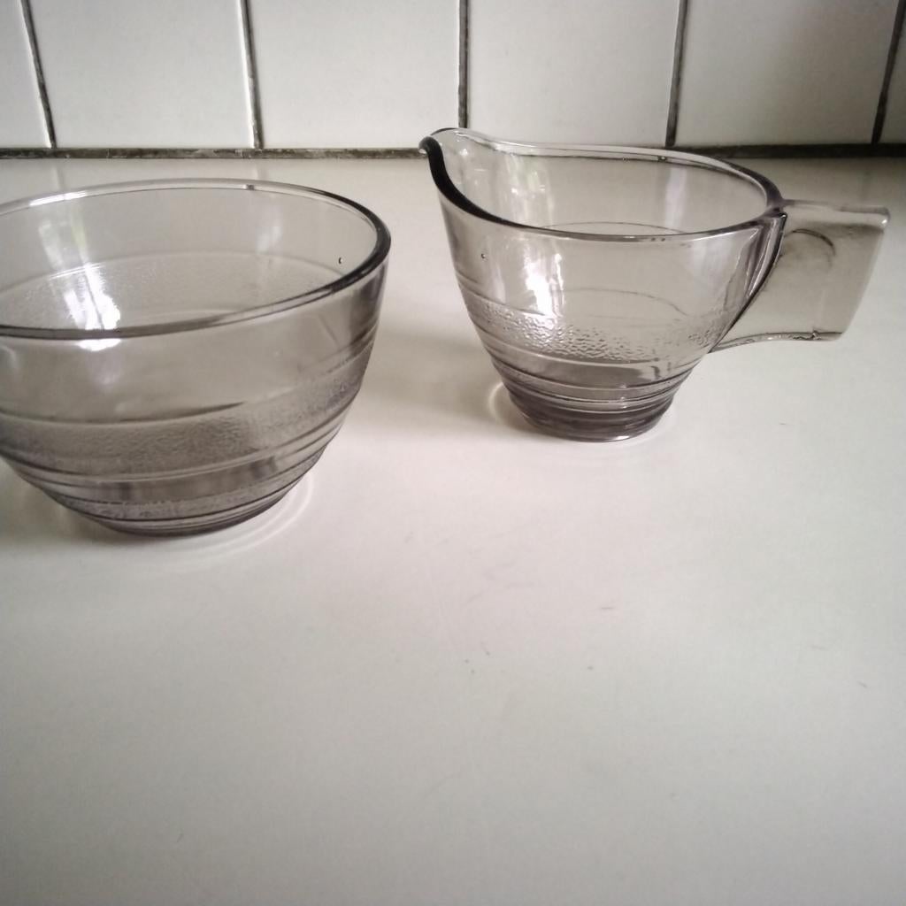 Copier Jugendstil  roomstel rookglas, Antiek en Kunst, Ophalen of Verzenden