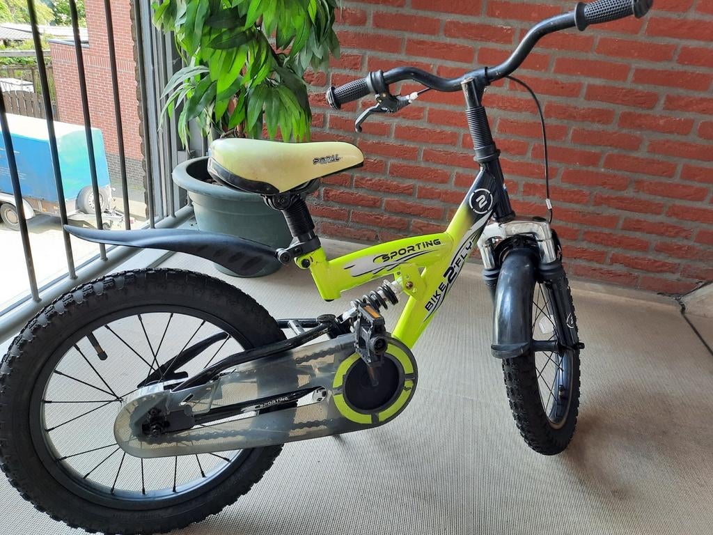 Jongensfiets Popal Sporting Bike2Fly - 16 inch., Ophalen, Gebruikt, 16 tot 20 inch, Popal