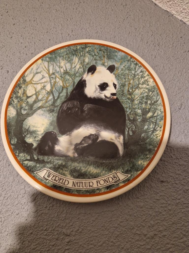 Wnf  wandbord jubileum 20 jaar panda, Ophalen of Verzenden, Button of Speldje