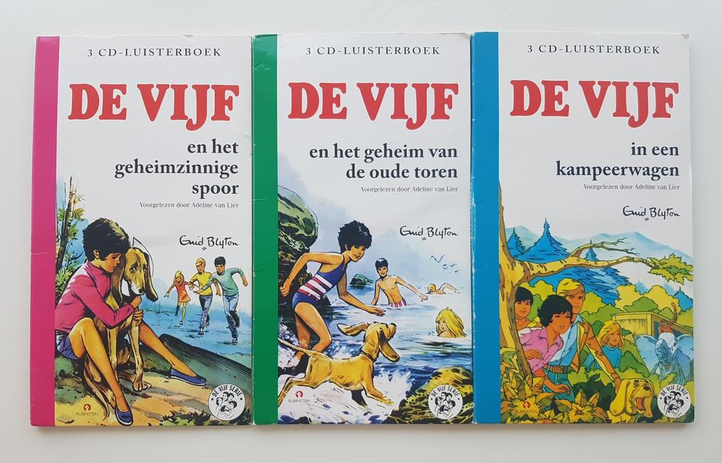 3x Luisterboek De Vijf oa. Oude Toren, Spoor, Kampeerwagen, Boeken, Luisterboeken, Ophalen of Verzenden, Enid Blyton, Cd, Kind