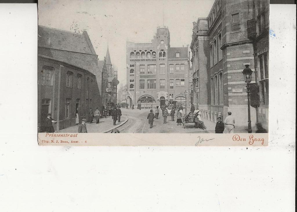 Den Haag Prinsenstraat NJ Boon 14 sept 1902, Ophalen of Verzenden, Voor 1920, Gelopen, Zuid-Holland
