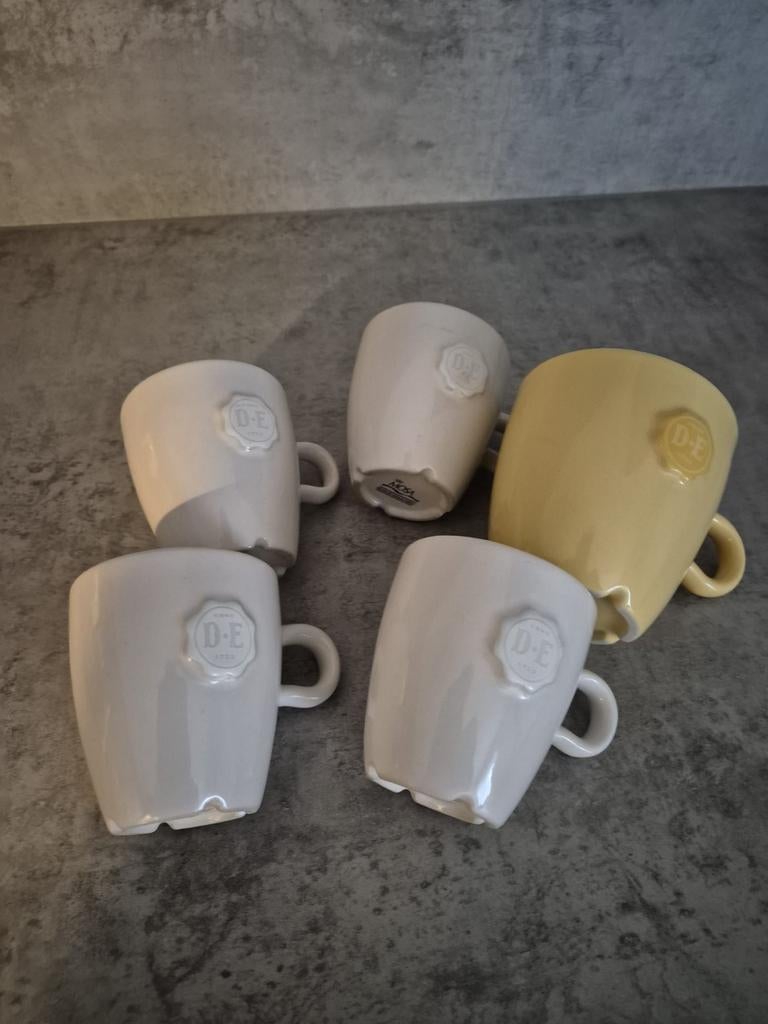 Douwe Egberts Kopjes / Mokjes, Huis en Inrichting, Keuken | Keukenbenodigdheden, Ophalen of Verzenden, Gebruikt