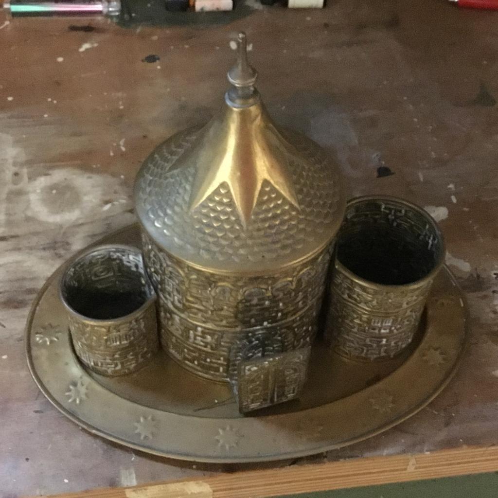 Oud koperen rookstel, Antiek en Kunst, Antiek | Koper en Brons, Ophalen of Verzenden, Koper