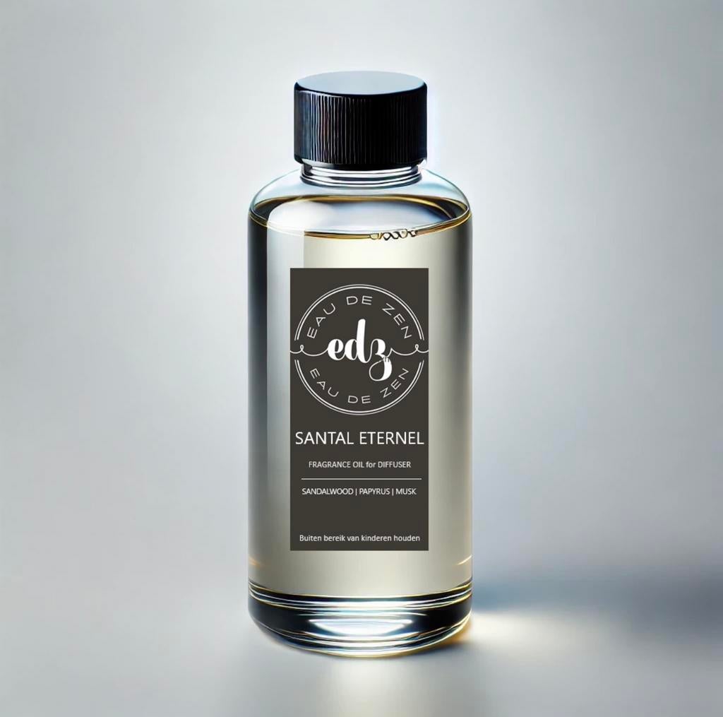 Santal Eternel Geurolie voor alle geurdiffusers - EaudeZen, Verzenden, Nieuw, Parfumfles, Gevuld