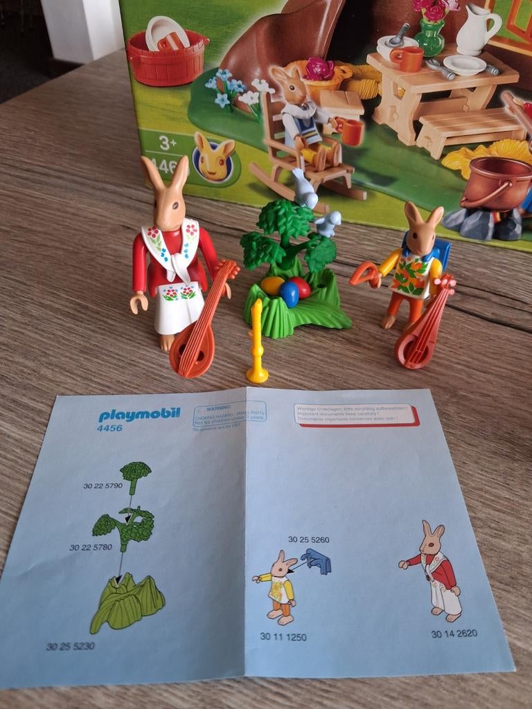 Playmobil pasen. 4456. Paashaasjes muziekles Kompleet 10 .00, Ophalen of Verzenden, Zo goed als nieuw