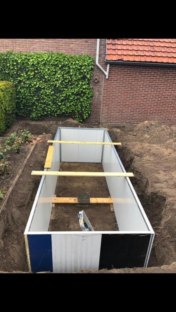 Sandwichpanelen 40 60 80mm vijverbouw, Ophalen, Zo goed als nieuw