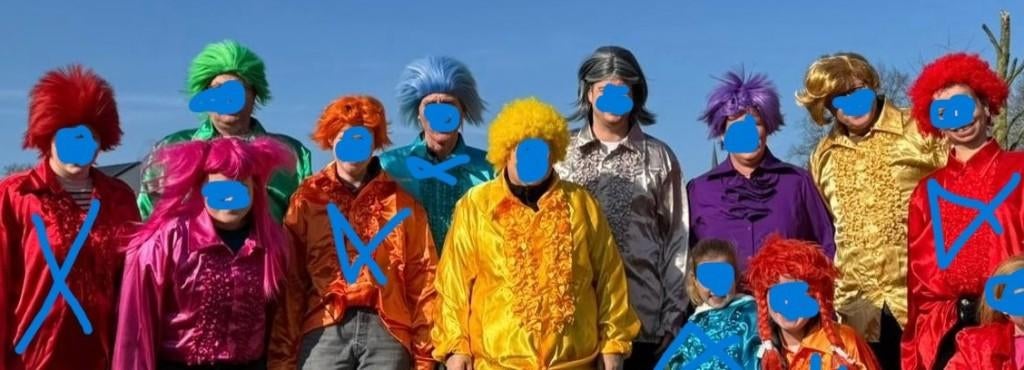 carnavals blouse, Kleding | Heren, Ophalen, Carnaval, Maat 56/58 (XL), Zo goed als nieuw