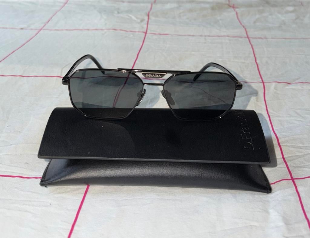 Prada Piloten zonnebril PR58YS, Overige merken, Gebruikt, Zonnebril, Zwart