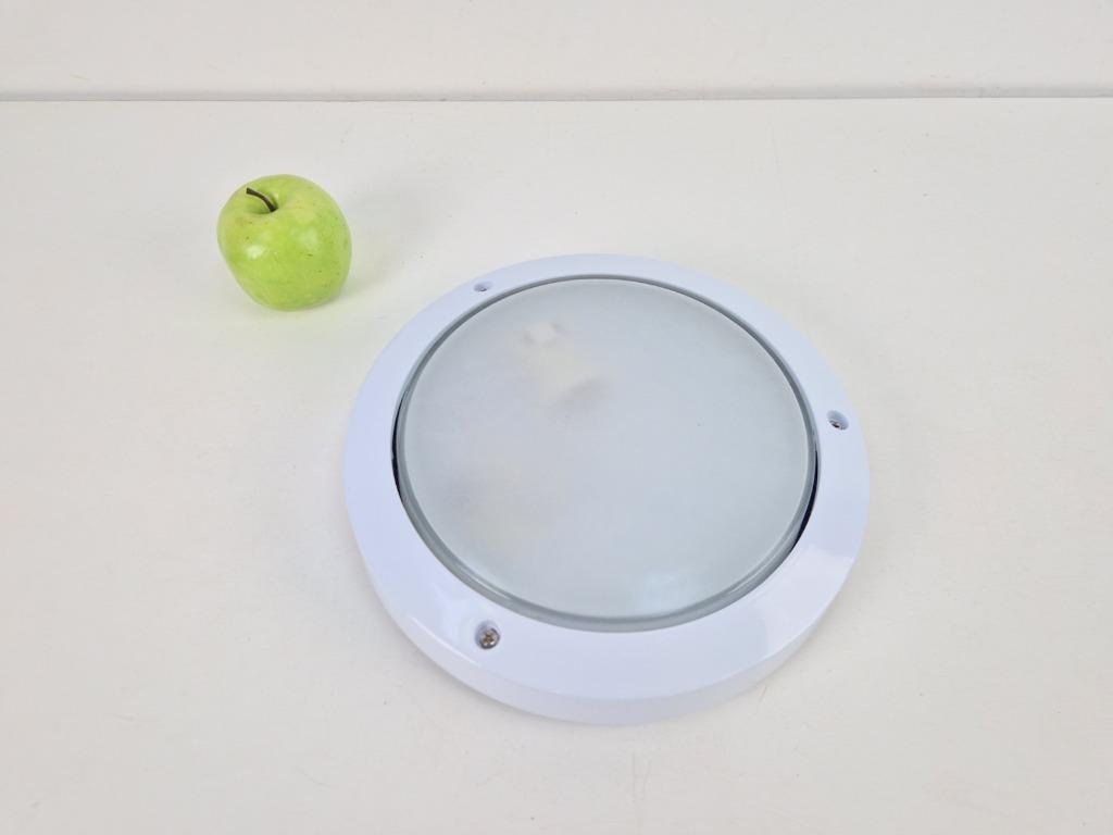 6 LUG Buiten wandlamp Satela III - IP54 slagvast wit metaal, Wandlamp, Ophalen of Verzenden, Netvoeding, 50 tot 250 watt