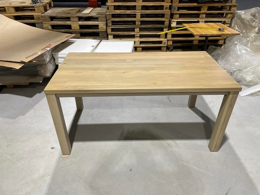 Eikenhouten Tafel 85x160 cm, Ophalen of Verzenden, Gebruikt, Hout