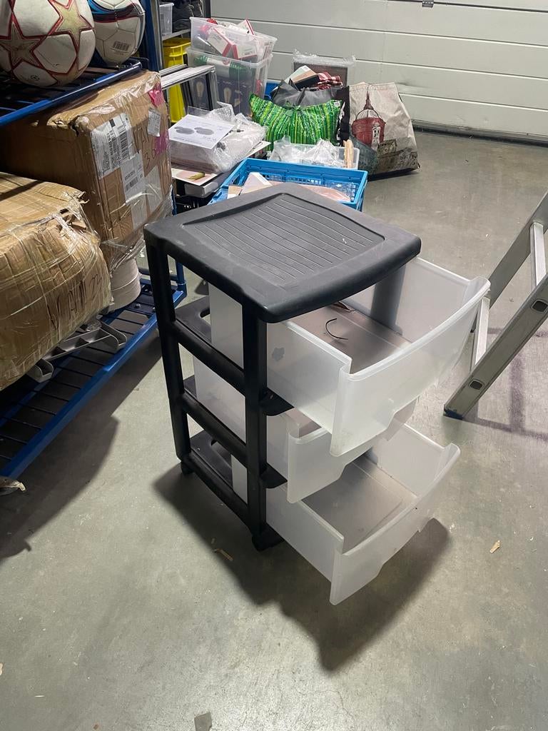 Plastic ladekast met wieltjes - Prima staat, Huis en Inrichting, Kasten | Ladekasten, Ophalen, Zo goed als nieuw, Kunststof