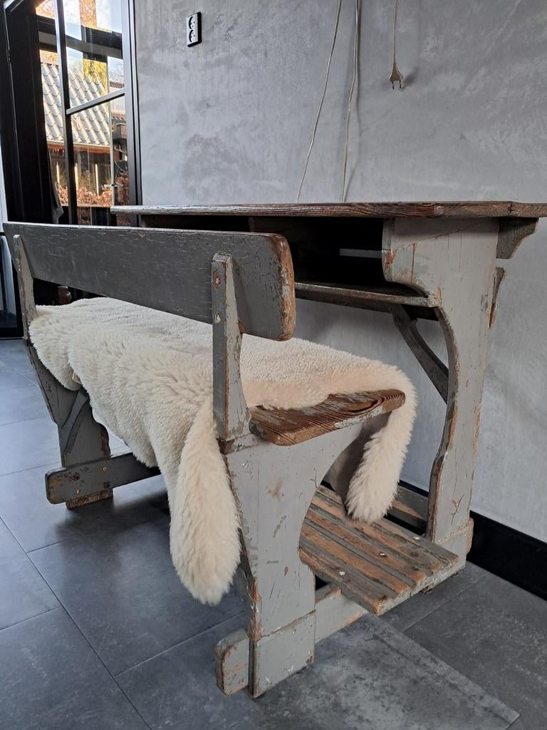 Oud schoolbankje, Antiek en Kunst, Ophalen