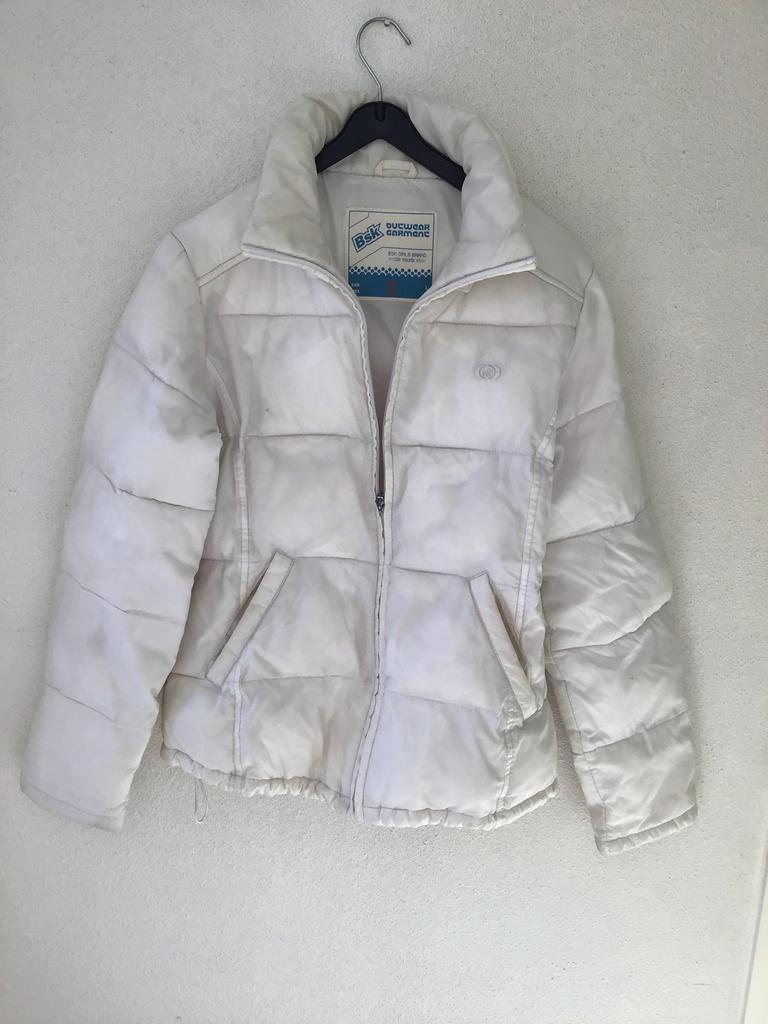 Witte BSK Damesjas - Maat L zgan, Ophalen of Verzenden, Zo goed als nieuw, Maat 42/44 (L), Wit