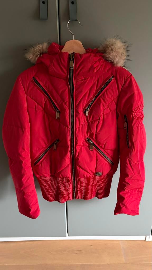 Prachtige rode ski jas van Goldbergh - 36, Ophalen of Verzenden, Gedragen, Maat 36 (S), Jack