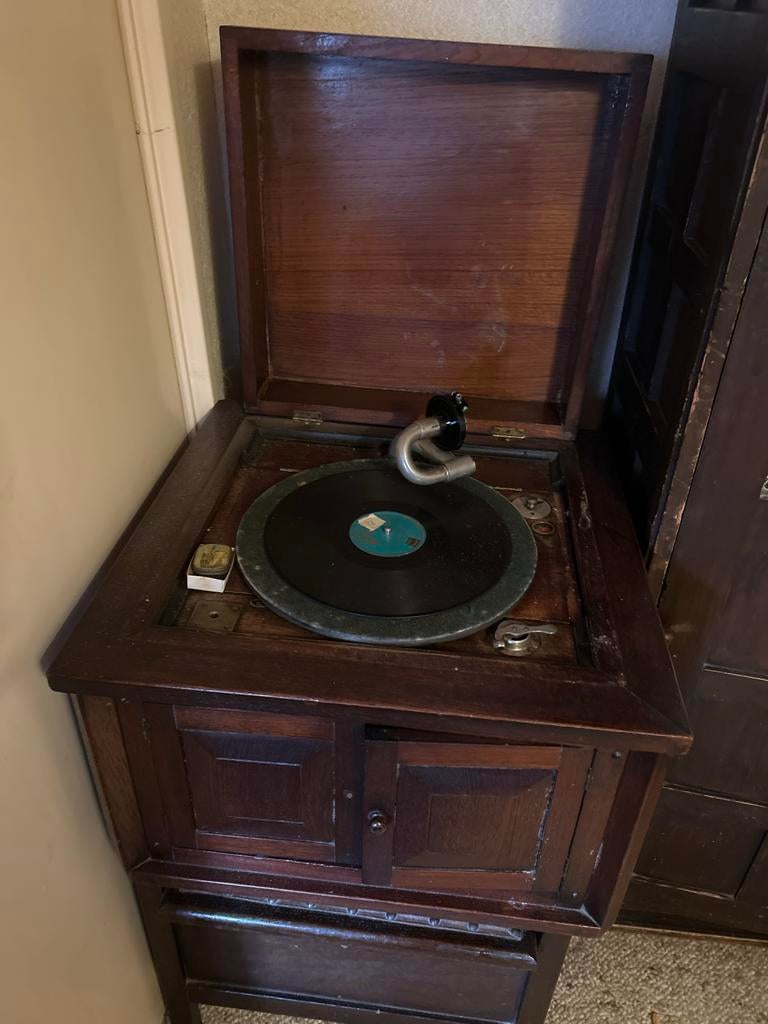 Antieke Grammofoon Speler, Ophalen, Gebruikt, Platenspeler, Overige merken