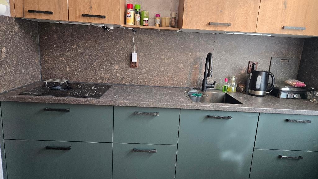 Aanrecht Blad, Huis en Inrichting, Keuken | Keukenelementen, Ophalen, Nieuw, 200 cm of meer, Crème