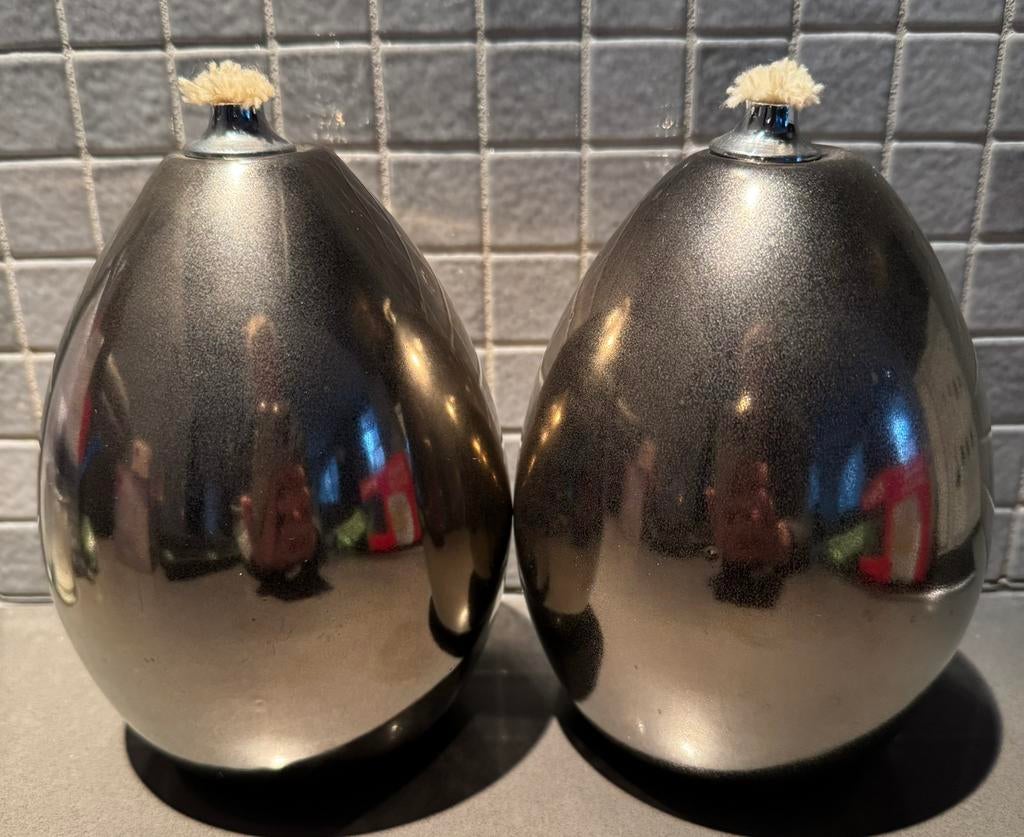 2 stuks Riverdale olielamp, zilver/nikkel kleurig, Overige materialen, Overige kleuren, Nieuw, Ophalen of Verzenden