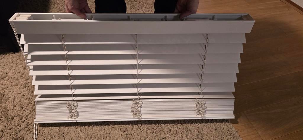 Witte Houten Jaloezieën 837 x 1574, Huis en Inrichting, Stoffering | Gordijnen en Lamellen, Ophalen of Verzenden