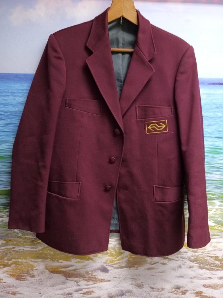 NS maat 50 machinisten uniform jas jaren 70-90', Ophalen of Verzenden, Nieuw, Trein, Overige typen