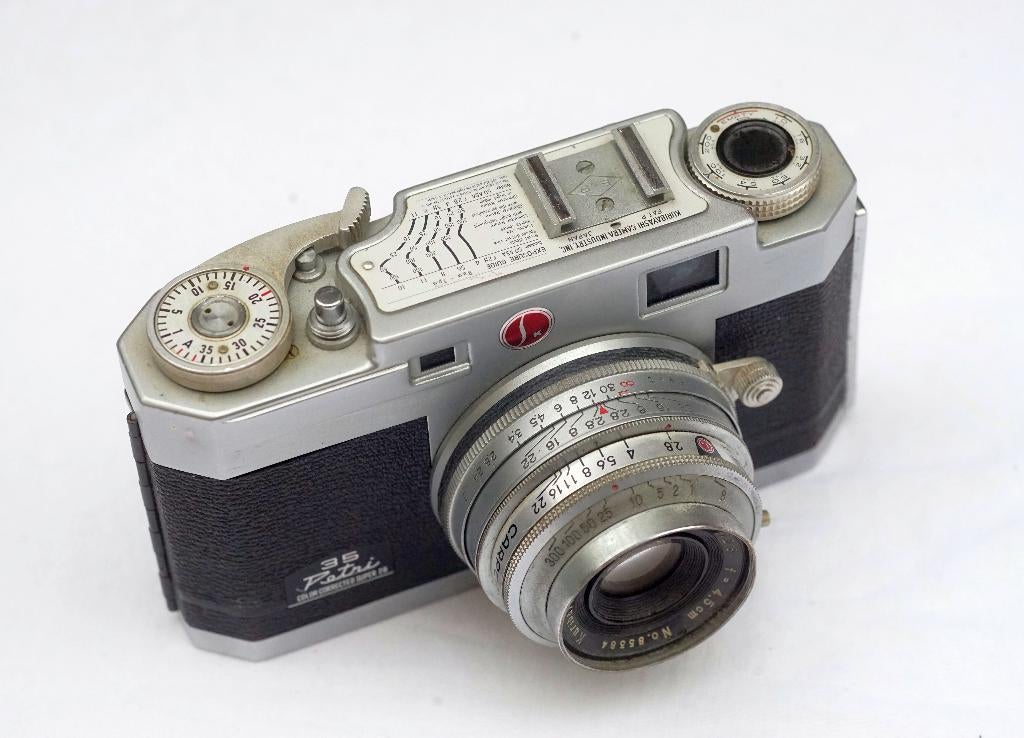 *Kuribayashi Petri 35 met Orrikor 4.5cm f2.8 met issue, Audio, Tv en Foto, Fotocamera's Analoog, Ophalen of Verzenden, Compact