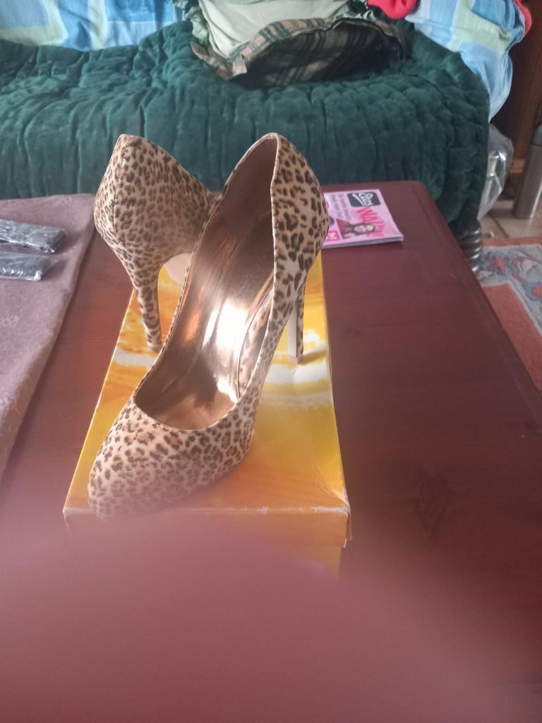 Elegante Graceland Pumps met Luipaardprint - Maat 37, Pumps, Bruin, Ophalen of Verzenden, Zo goed als nieuw