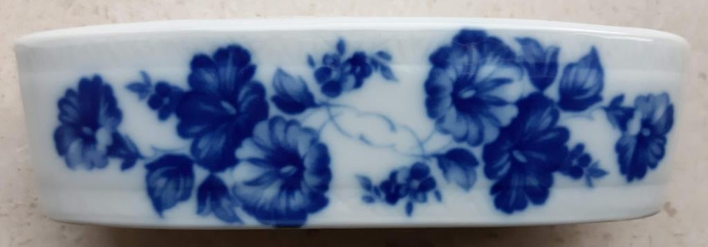 Brocante porselein lippenstift houder en kammen bakje, Ophalen of Verzenden