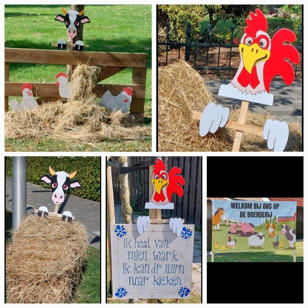 Te huur straatversiering met thema boerderij deel 2, Ophalen, Zo goed als nieuw, Overige
