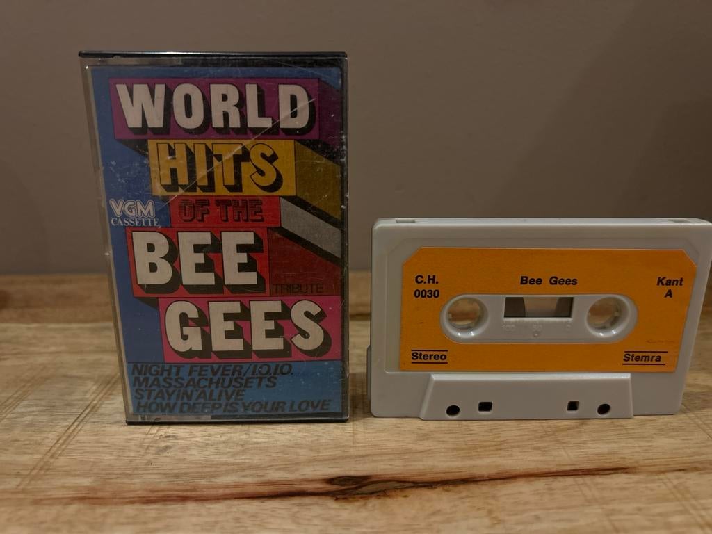 Bee Gees - World Hits Cassetteband, Gebruikt, 1 bandje, Ophalen of Verzenden, Origineel