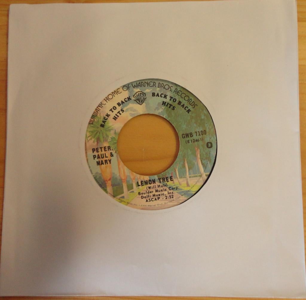 Peter Paul & Mary > Lemon tree, Gebruikt, 7 inch, Single, Ophalen of Verzenden