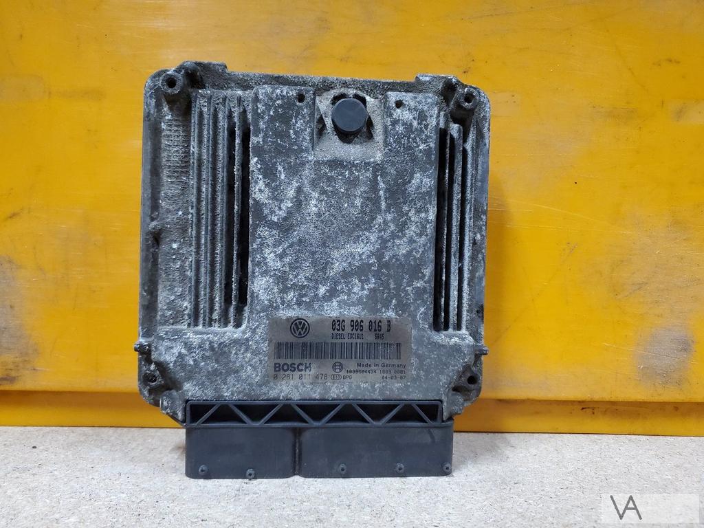 VW Golf 5 / Touran / Audi A3 2.0 tdi ECU computer 03G906016b, Ophalen of Verzenden, Gebruikt, Volkswagen