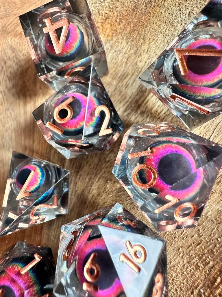 DND dice / Drakenoog / D&D Dice / dobbelstenen set, Hobby en Vrije tijd, Gezelschapsspellen | Overige, Een of twee spelers, Ophalen of Verzenden