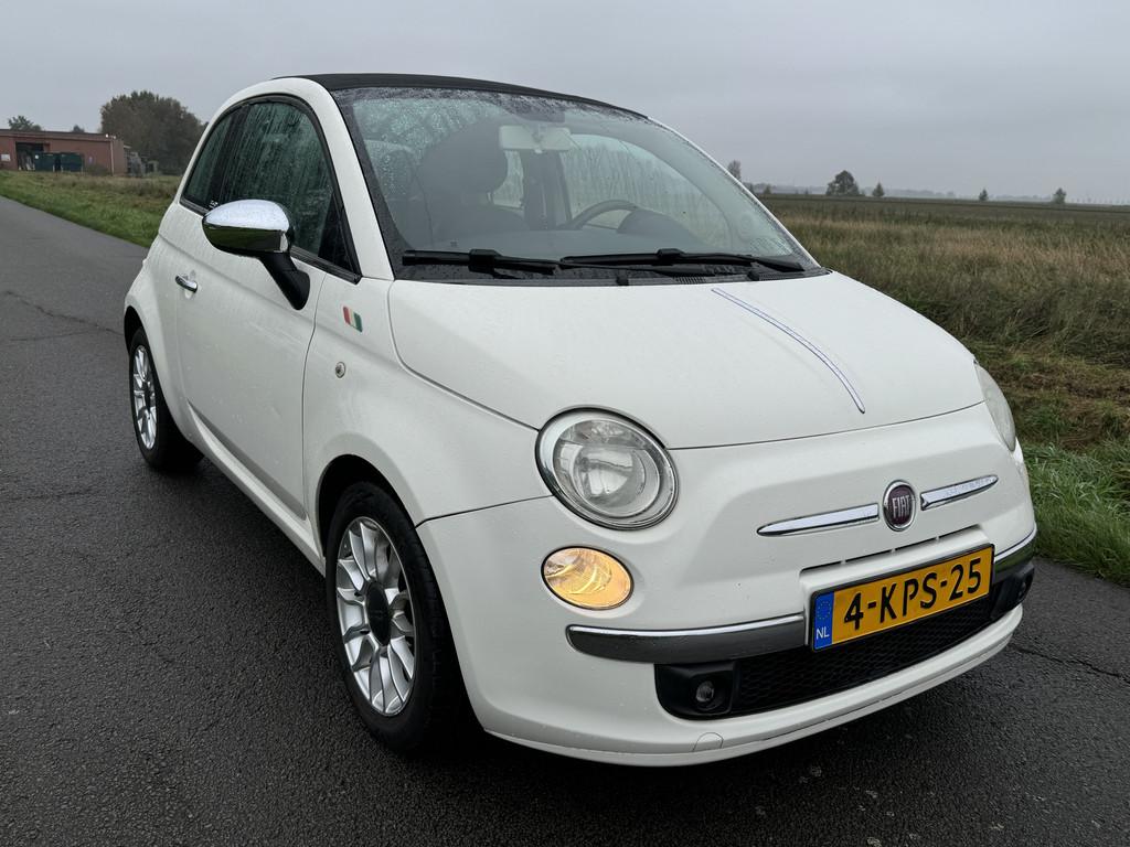 Fiat 500C 0.9 TwinAir Lounge CABRIO /LEER/AIRCO/AUTOMAAT/ 92, Auto's, Euro 5, 86 pk, Gebruikt, Cabriolet