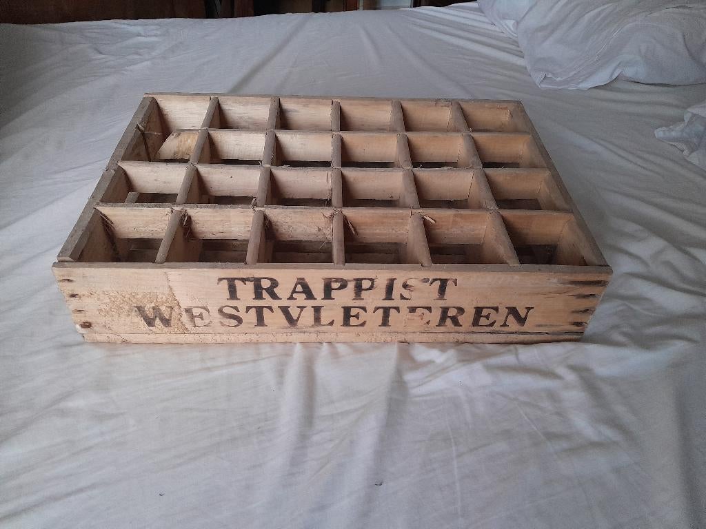 Houten krat - bak Westvleteren bier, Verzamelen, Ophalen, Zo goed als nieuw, Overige typen, Overige merken
