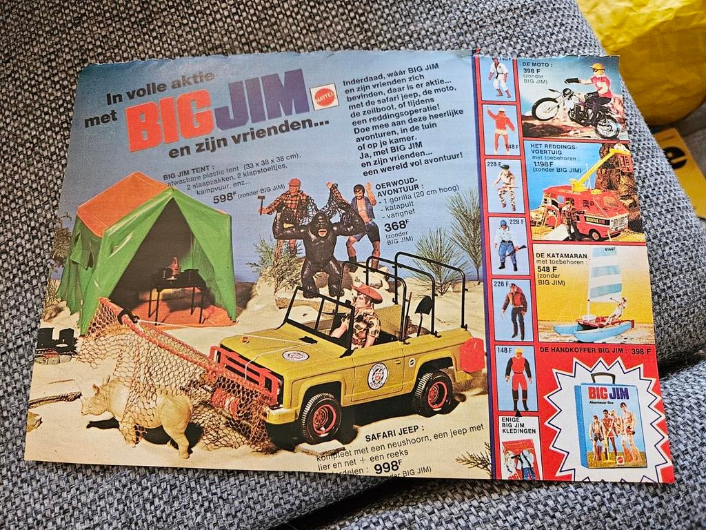 Big Jim reclame pagina, Ophalen of Verzenden