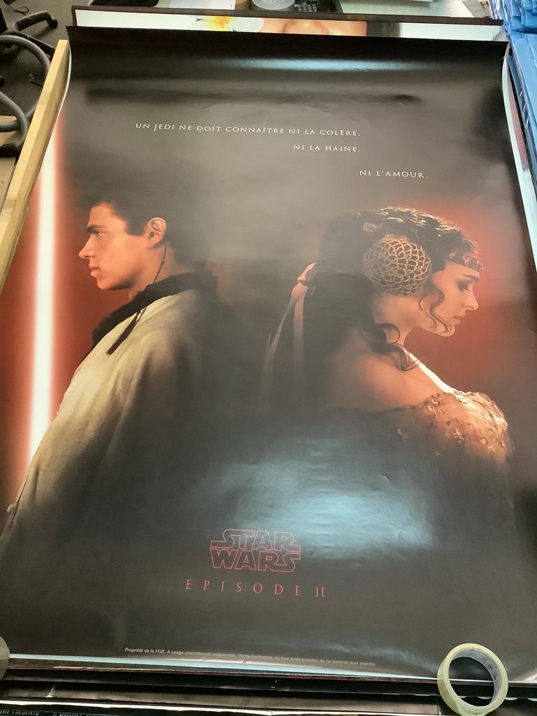 STAR WARS   FILMPOSTER  115-157 cm, Ophalen of Verzenden, Zo goed als nieuw